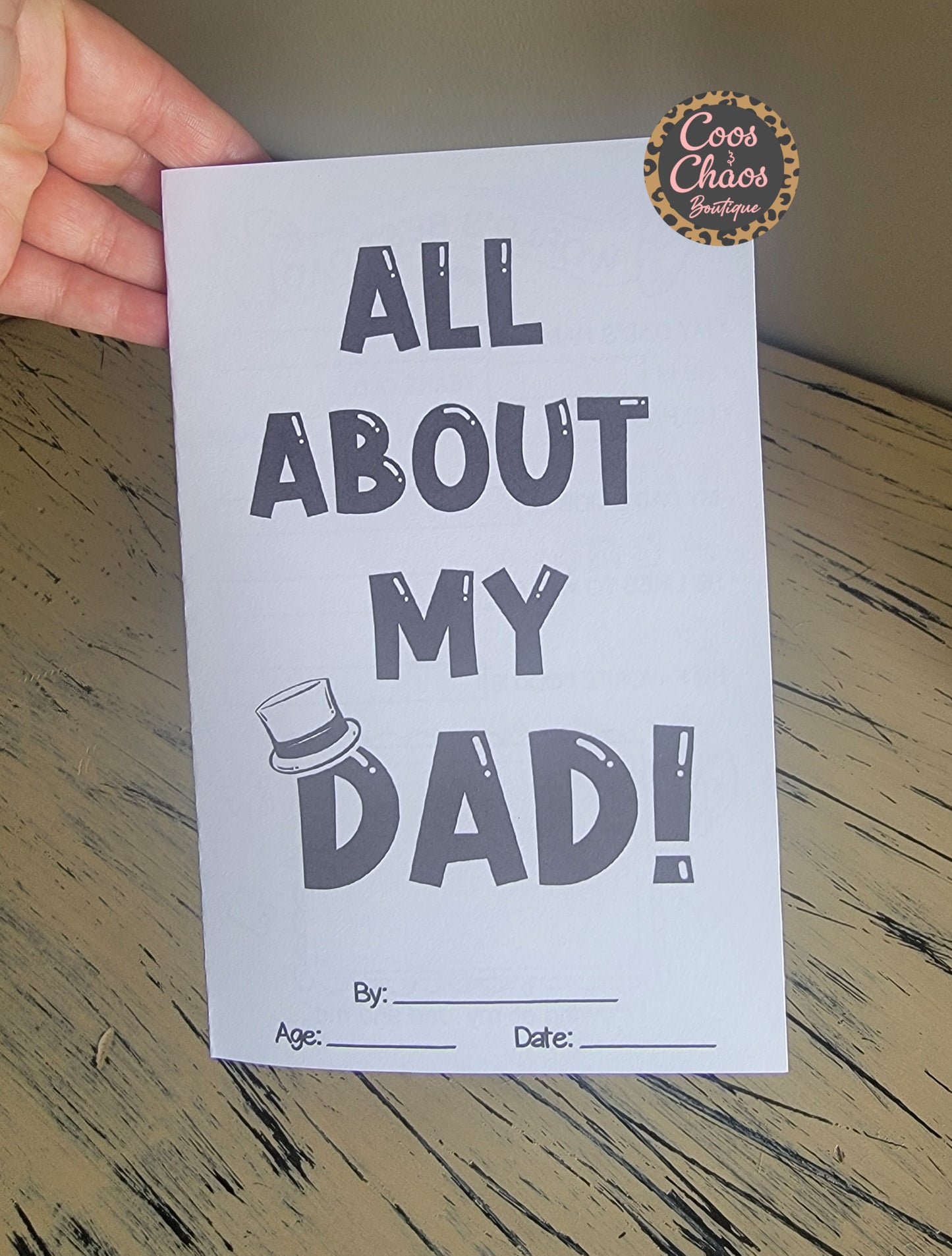 All About My Dad-Card