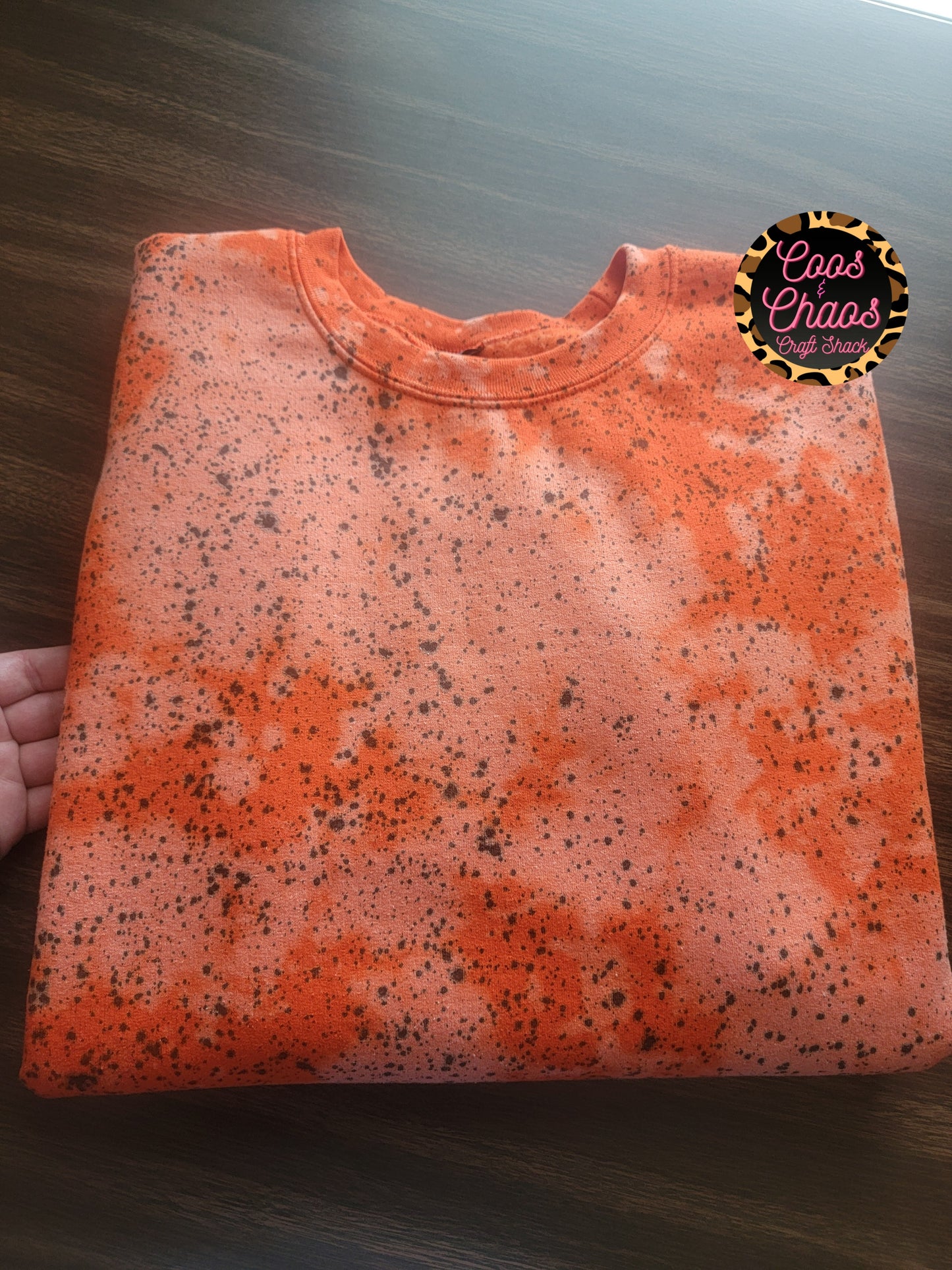 Orange/Black Splatter Sweatshirt