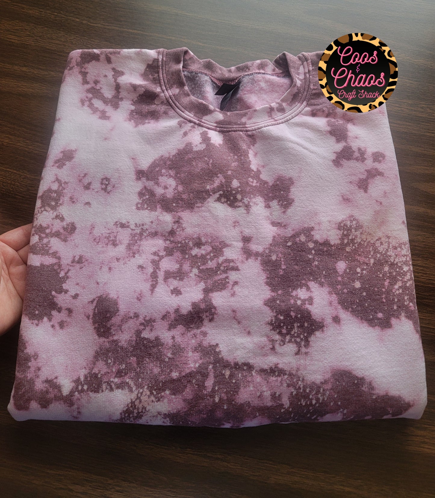 Maroon Acid Wash Sweatshirt