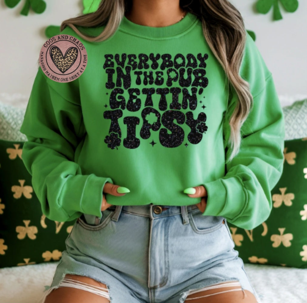 Everybody Gettin TIPSY Tee/Crew