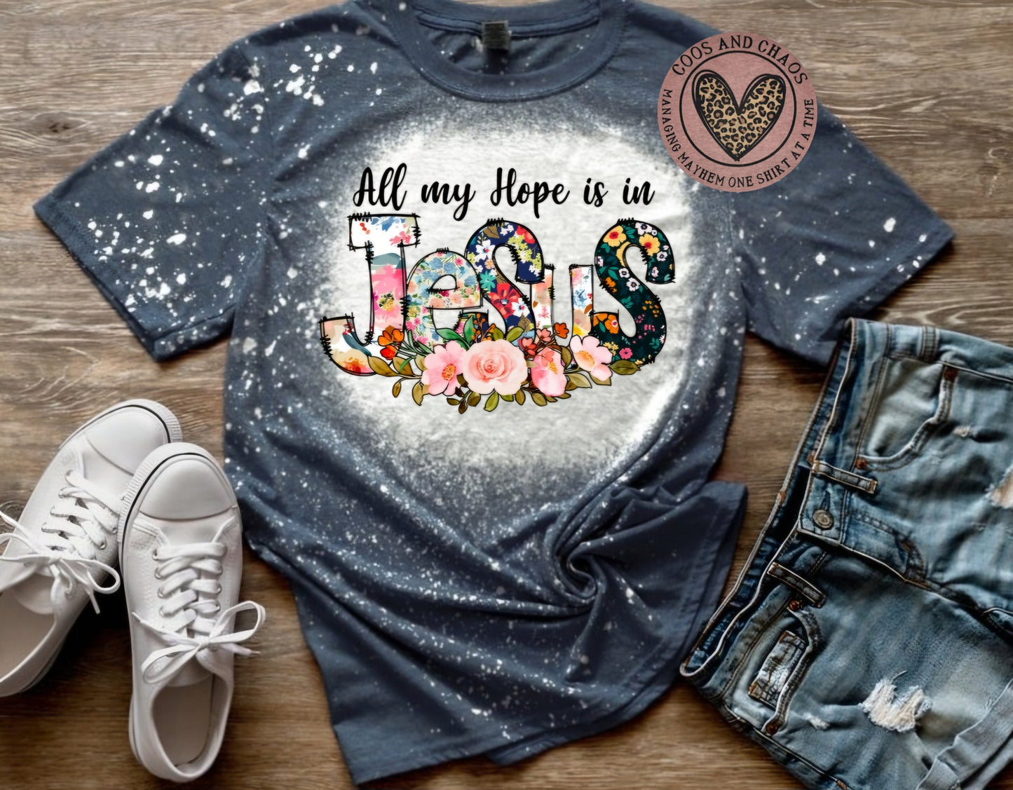 Hope in Jesus Flower Tee