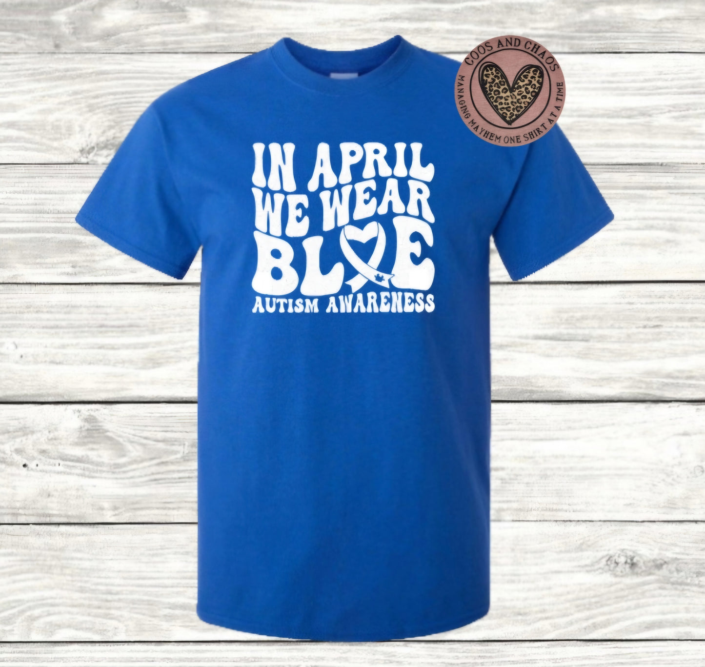 Autism HEART ribbon-Tee