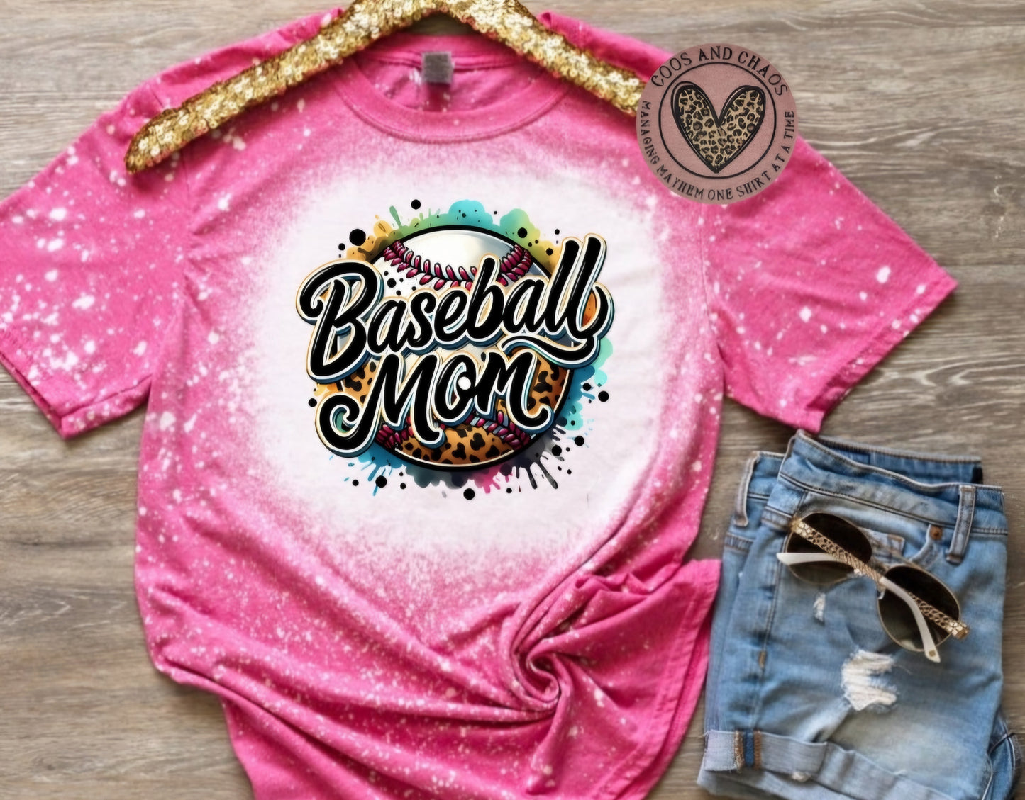SPLATTER Baseball Mom-Tee