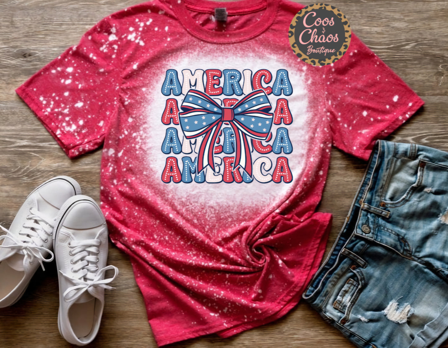 AMERICA BOW-Tee
