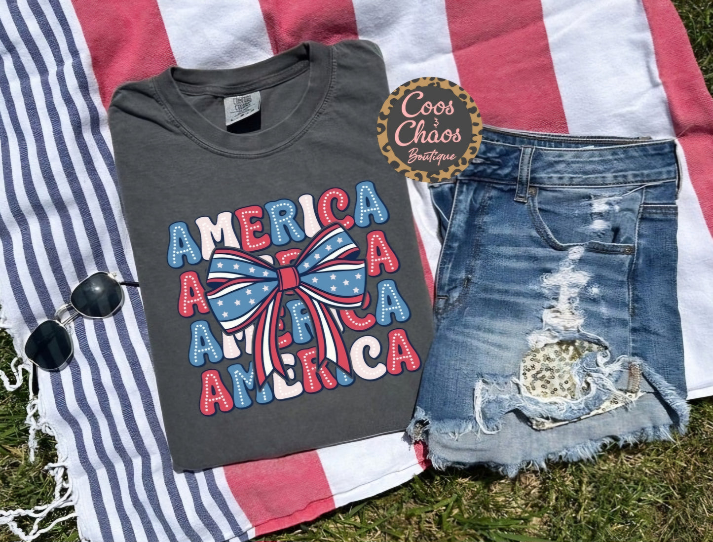 America BOW-Tee