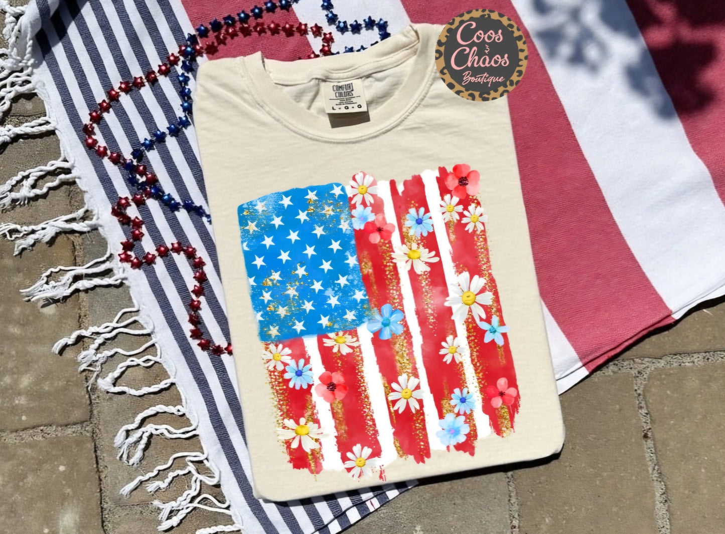 Flag Flower-Tee