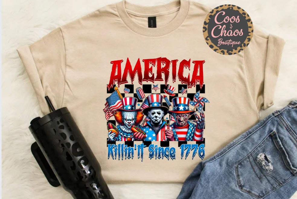 Patriotic Horror 1776-Tee