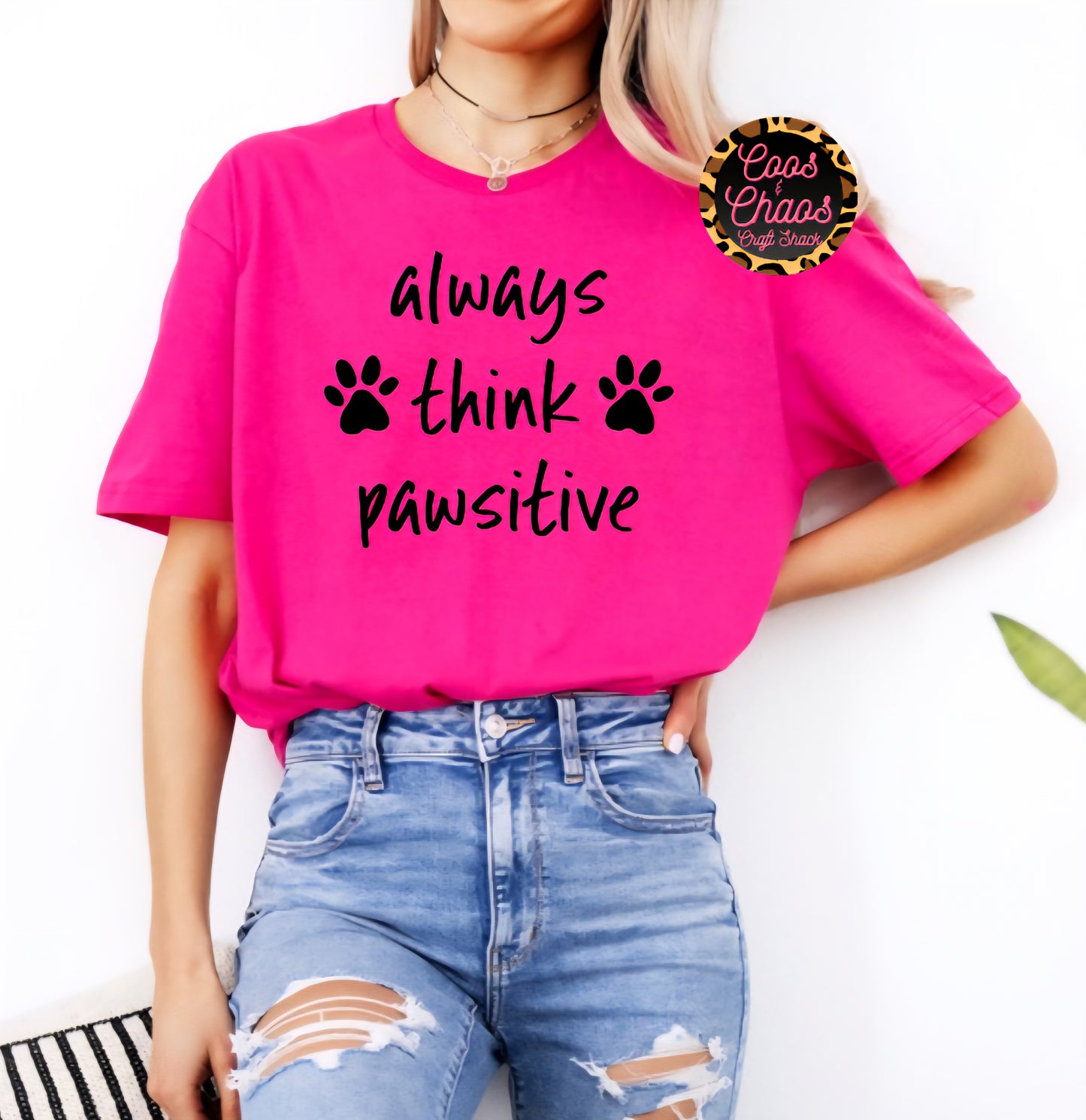 THINK Pawsitive-TEE or SWEATSHIRT