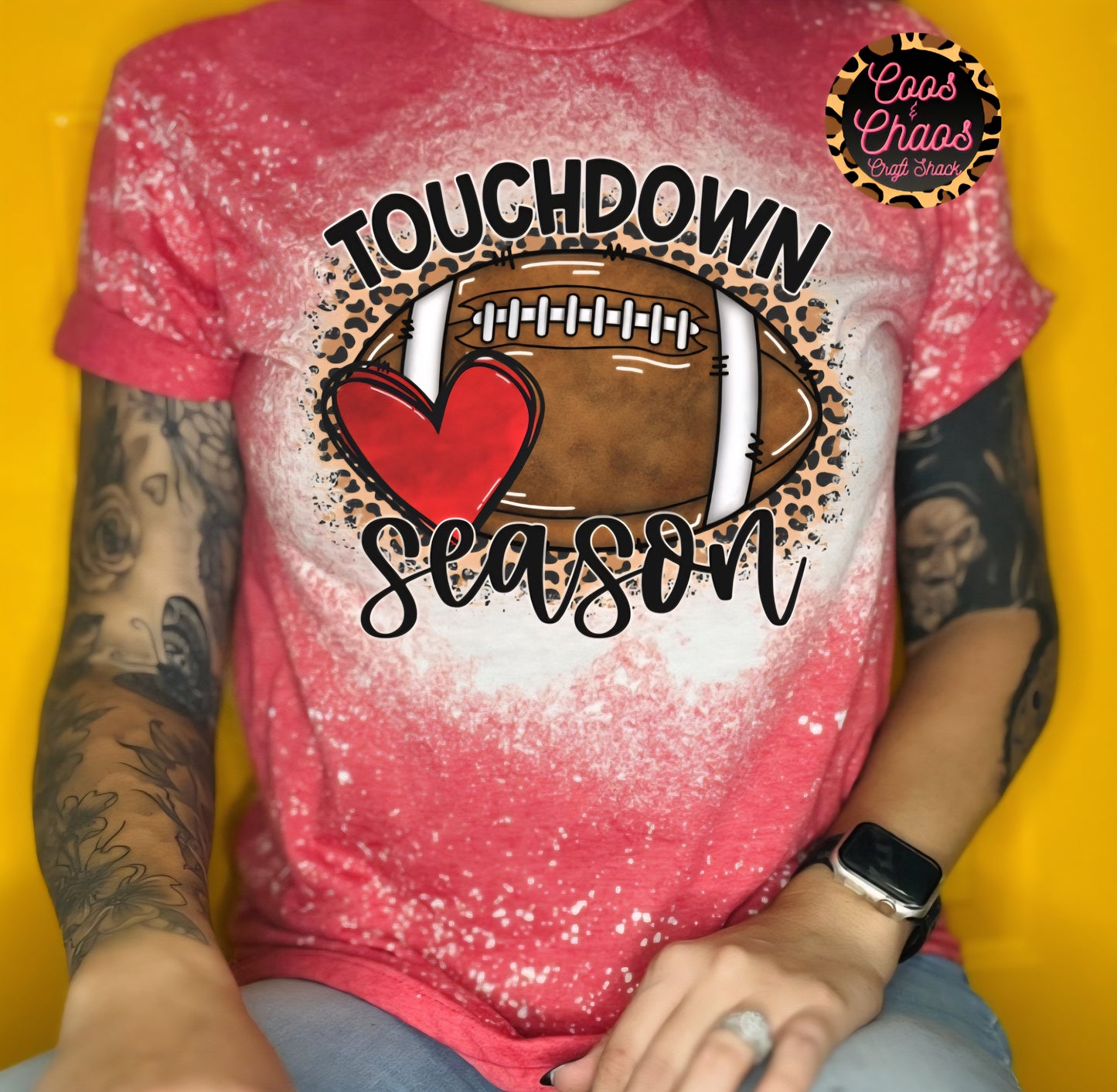 Football Leo-Bleached/Basic Tee