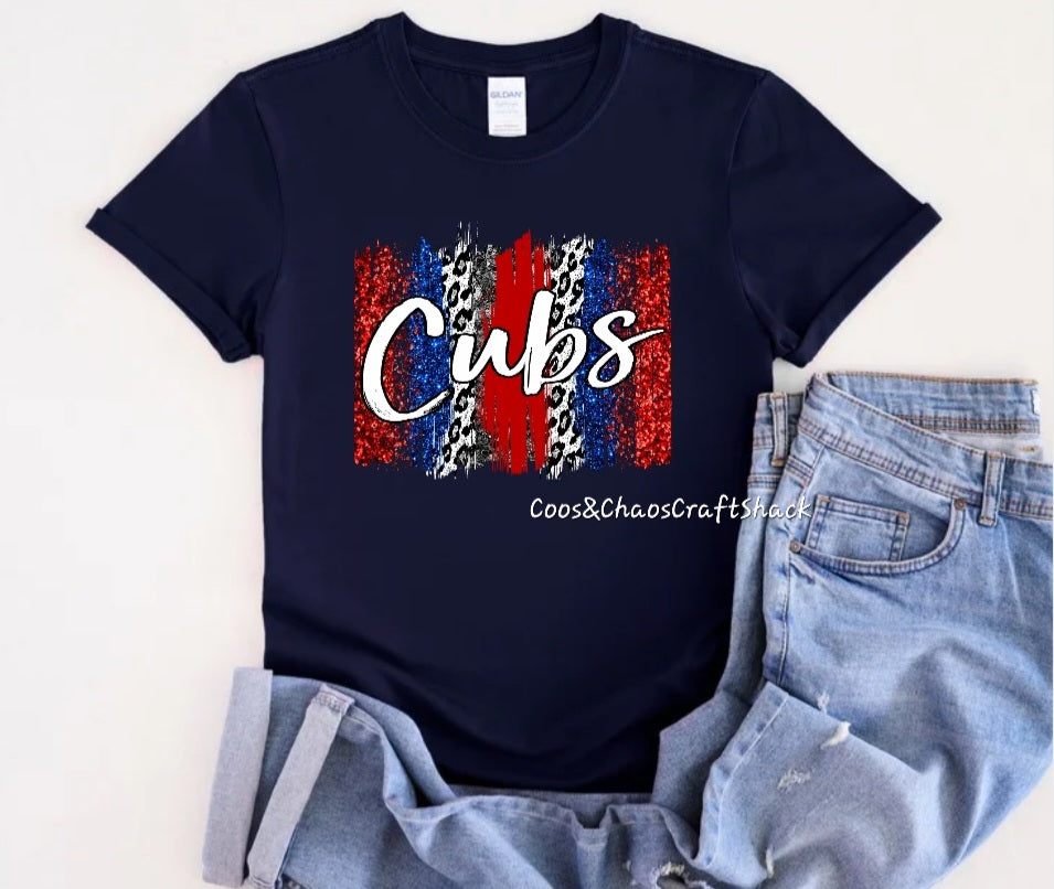 Cubs Paint-Tee/Sweatshirt (SOLID)
