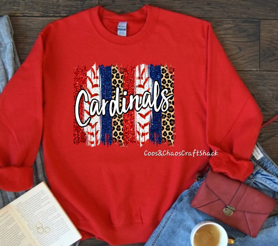 Cardinals Paint-Tee/Sweatshirt (SOLID)