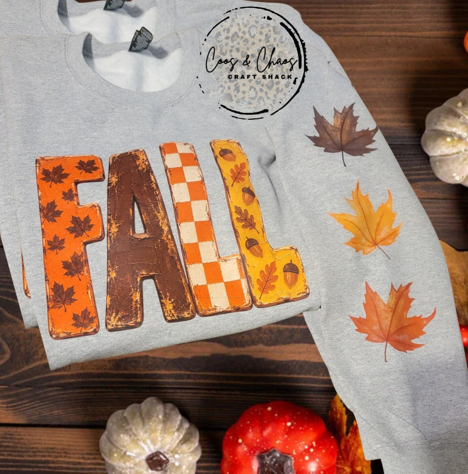 FallLeavRetro-Sweatshirt