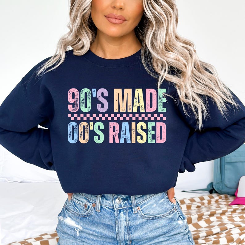 90s Raised-Tee/Sweatshirt