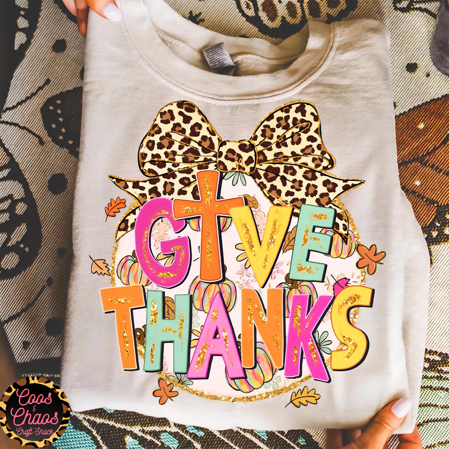 Leop Bow-Tee/Sweatshirt