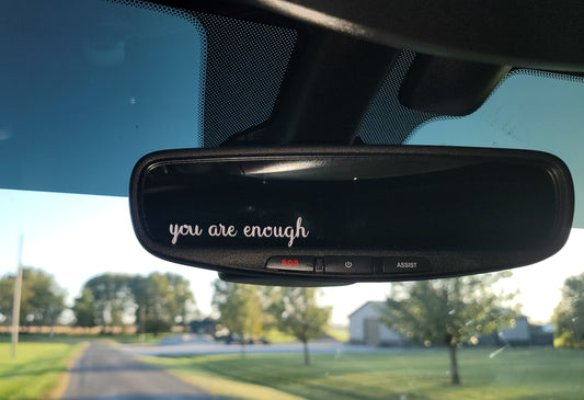 Rearview Mirror Affirmations