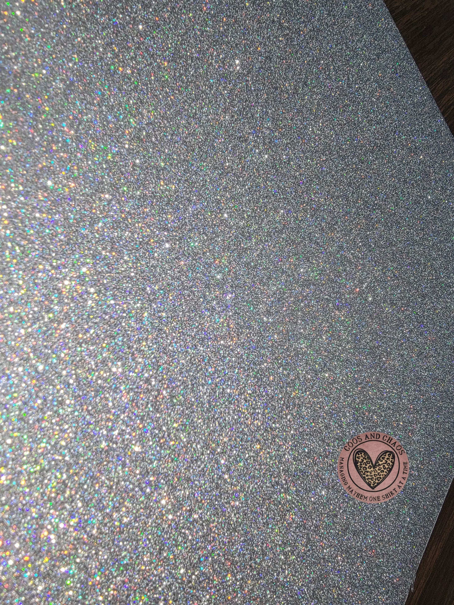 GLITTER Mama Prays Leopard Tee