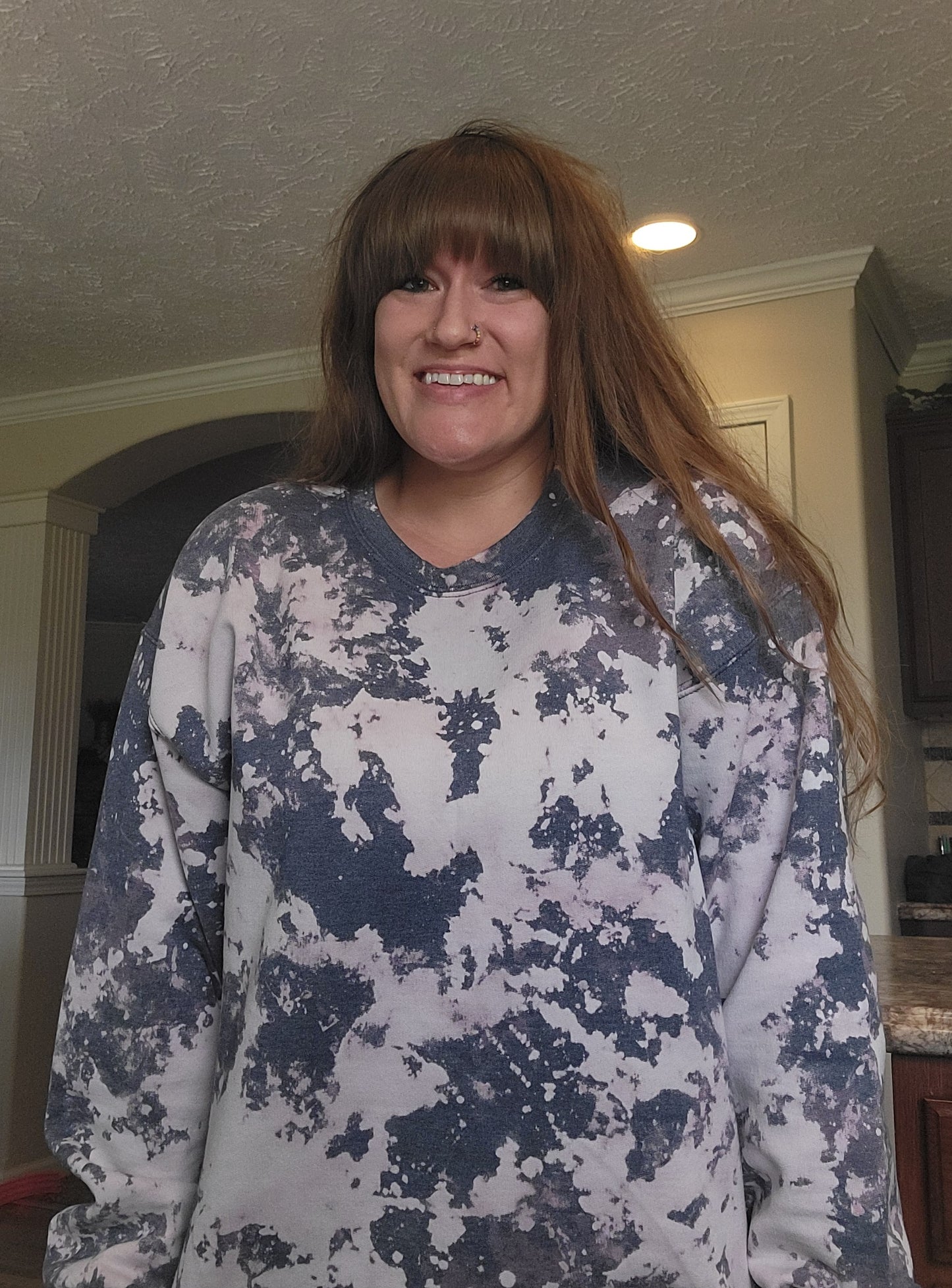 Frosted Berry Acid Wash Sweatshirt