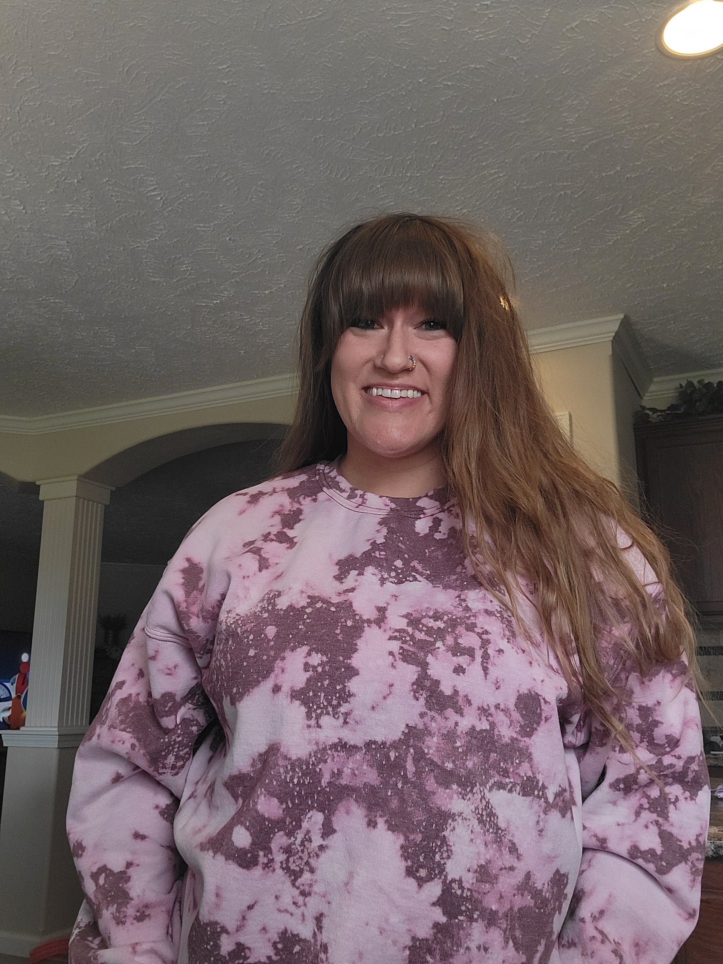 Maroon Acid Wash Sweatshirt