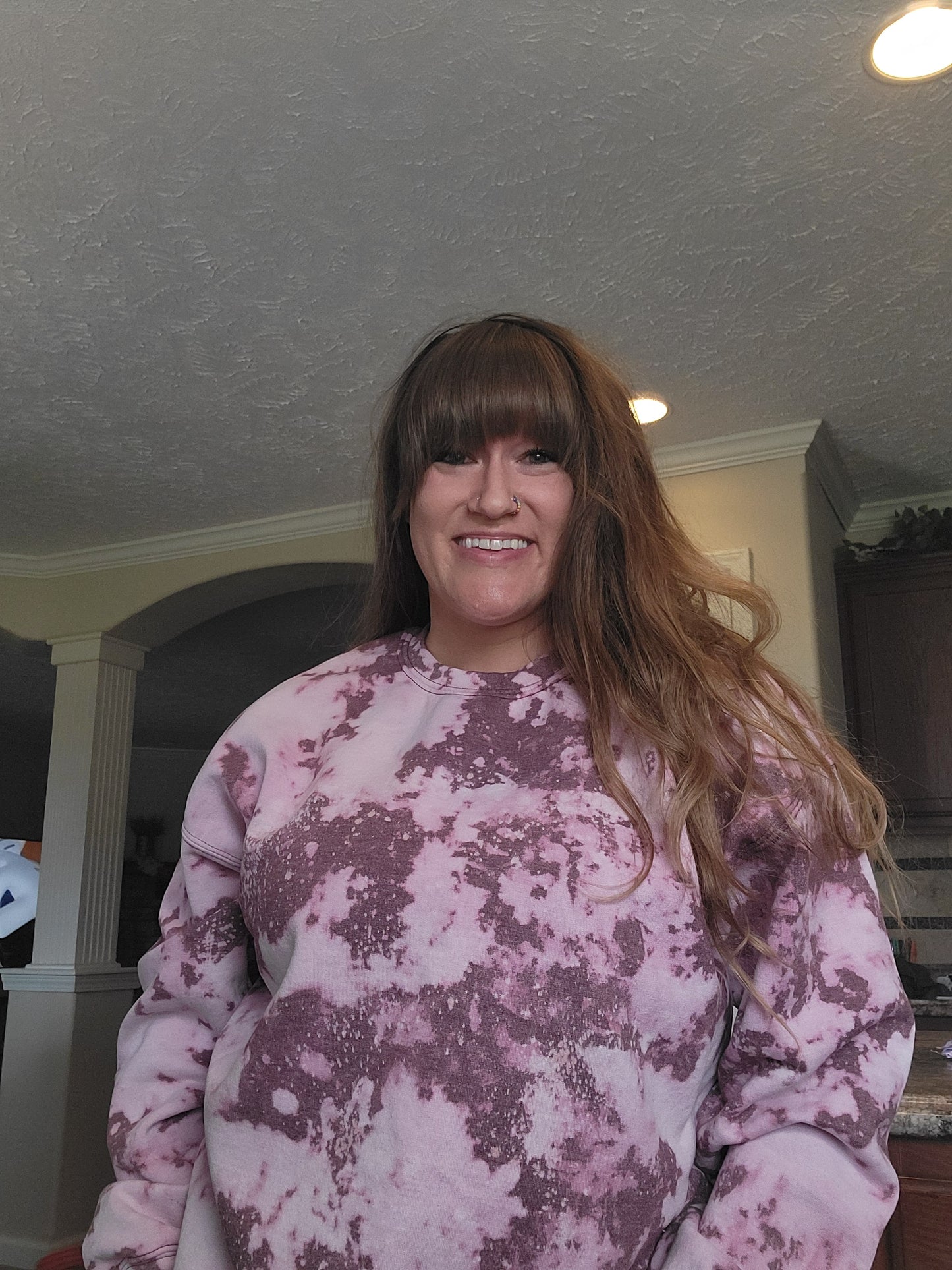 Maroon Acid Wash Sweatshirt