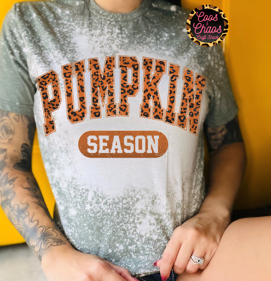 Pumpkin Season-Bleached/Basic Tee