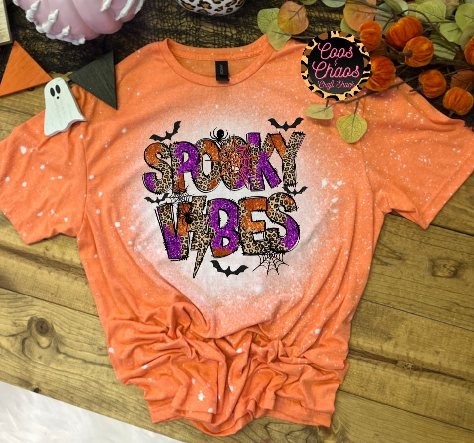 Spooky Vibes-Bleached/Basic Tee