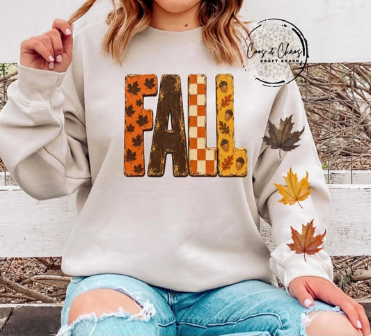 FallLeavRetro-Sweatshirt