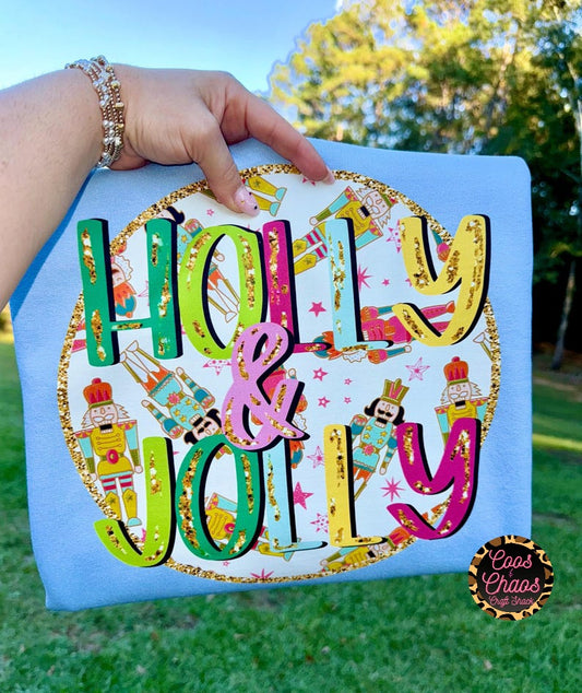 Holly Jolly-TEE-SWEATSHIRT