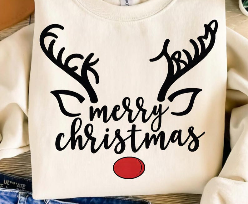 Merry Antlers-TEE/SWEATSHIRT
